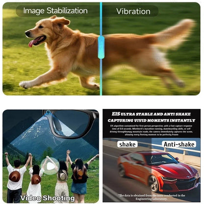 Smart Camera Glasses 1080P HD - AI Bluetooth Video Recording Glasses With Voice Control